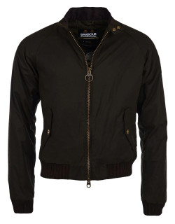 Barbour bomber wax jacket clearance