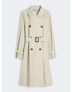 Trench doppiopetto in twill...