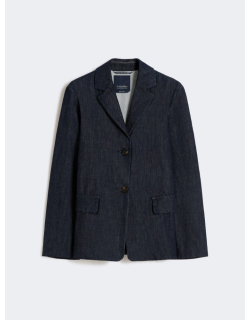 Giacca monopetto in denim...