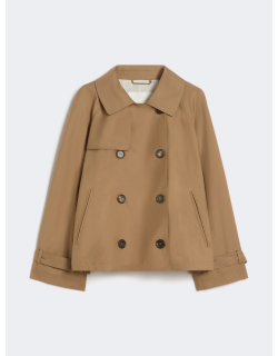Trench corto in twill...