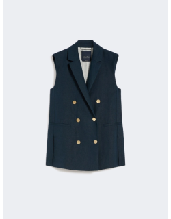 Gilet in stuoia di lino